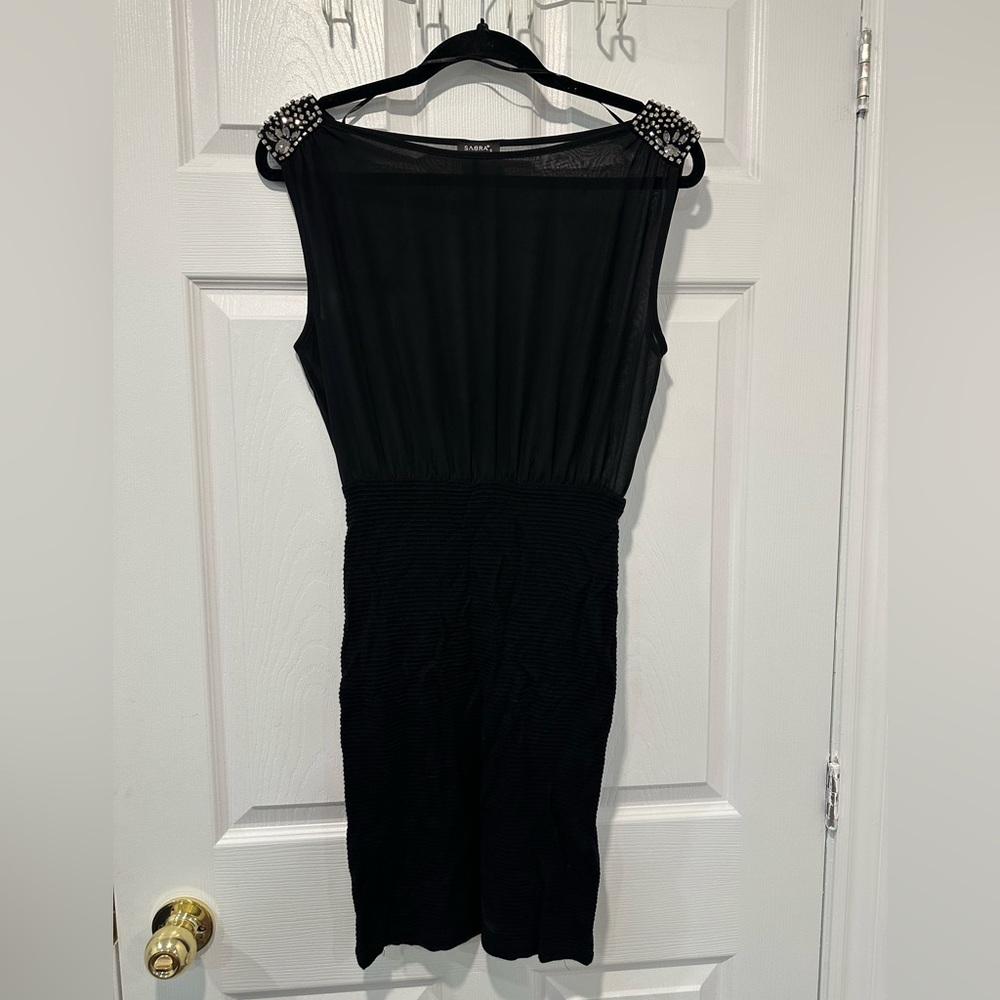 Elegant Black Sabra Dress – Size S